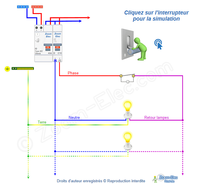 Interrupteur avec voyant lumineux sans neutre, fonctionnement, comment brancher ? Interrupteur avec voyant lumineux sans neutre, fonctionnement, comment brancher ?