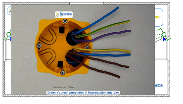 Installation du va-et-vient (coté retour lampe) Installation du va-et-vient (coté retour lampe)